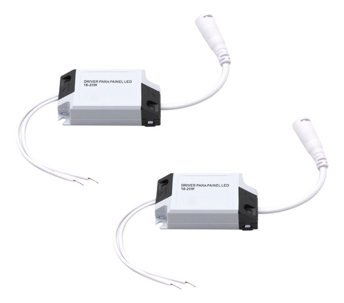 Kit 2 Driver Led Reator Fonte Para Painel 18-25w Bivolt