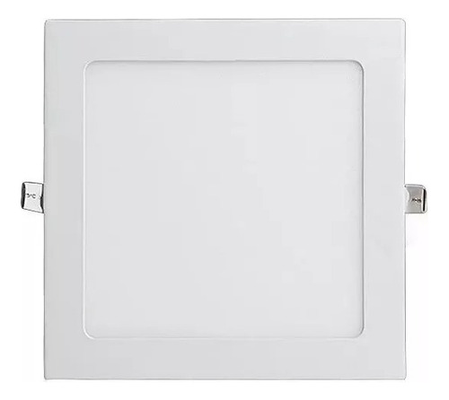 X10 Foco Panel Plafón Led 18w Embutido Cuadrado Luz Cálida