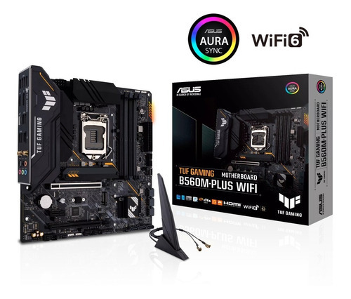 Motherboard Asus B560m Tuf Gaming Plus Wifi Intel 1200 M.2 Color Negro