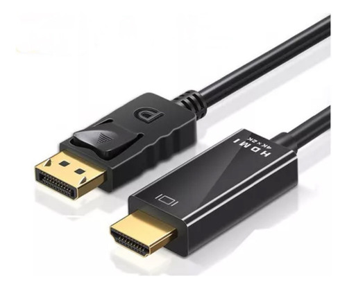 Cable Displayport Dp A Hdmi Para Pc A Hdtv, 4k Y 1,8 Metros