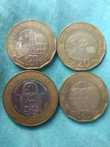 Monedas Conmemorativas 20 Pesos