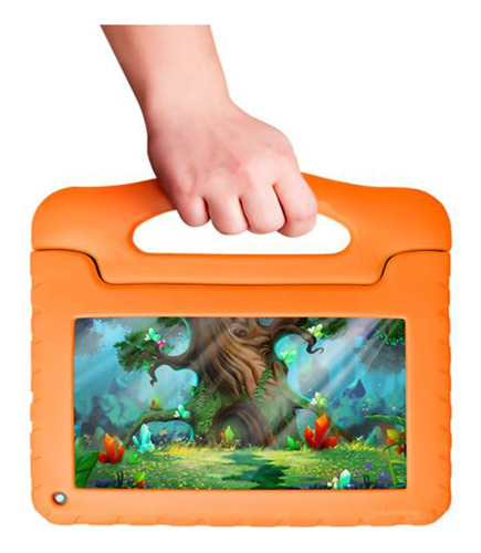 Tablet  Multilaser Kid Pad NB380 7" 32GB laranja e 1GB de memória RAM