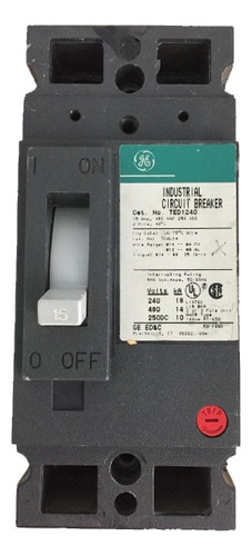 Breaker General Electric Ted 2x100 Amp 480 Voltios