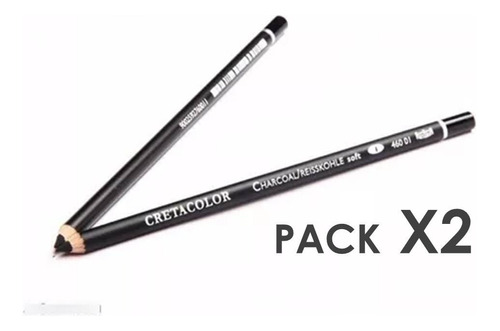 Lapices De Carboncillo Cretacolor Soft Y Hard Pack X2