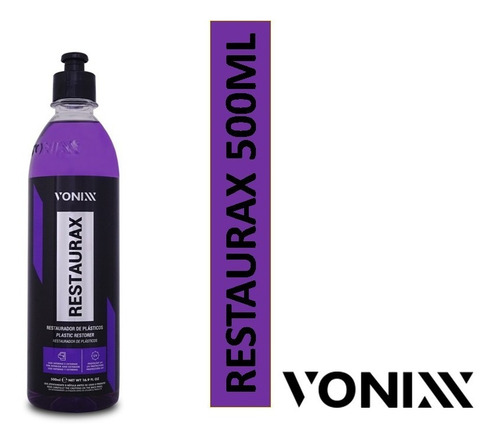 Imagem 2 de 3 de Restaurador Plasticos Restaurax 500ml Vonixx