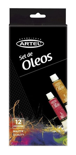 Set Oleos Artel 12 Colores De 12ml