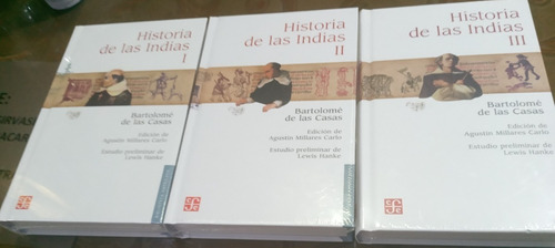 Fray Bartolomé De Las Casas - Historia De Las Indias 3 Tomos