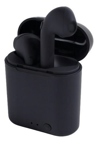 Fone Sem Fio I7 Mini Tws Bluetooth Para Celular C/ Microfone Cor Preto Cor da luz Azul