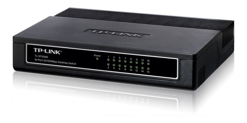 Switch Hub De 16 Puertos Tp Link Tl Sf1016d 10/100 Mbps Rack