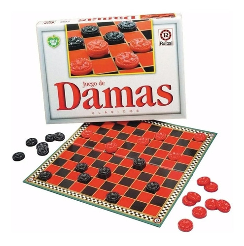 Juego De Mesa Damas Clasico Ruibal Tablero Las Damas Niños 