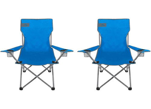 Silla Para Camping High Sierra X 2 Und Con Funda Azul