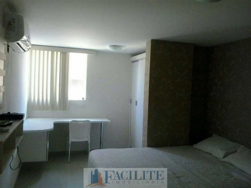 Imagem 2 de 8 de Flat A 50m Do Mar A Venda, Bessa - 22103