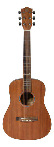 Guitarra Acústica Bamboo Baby Mahogany Tamaño Viaje + Funda Color Marrón Material Del Diapasón Nogal Orientación De La Mano Diestro