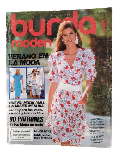 Revista Burda Moden Con Moldes Sin Instrucciones - 05/1987 