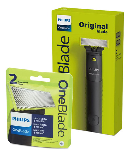 Combo Philips One Blade Maquina Qp1424 + Repuesto