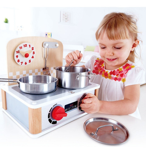 Set Juego De Cocina & Grill Niños Hape - Mvd Kids Color Rojo
