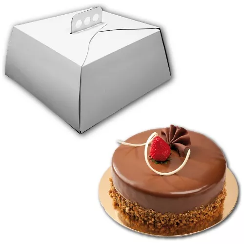  10 cajas altas para tartas, caja blanca para tartas