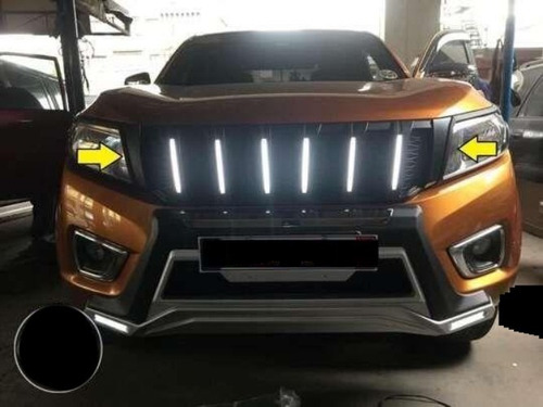 Imagen 4 de 5 de Máscara Nissan Np 300 + Full Led Front Grill 2016-21 Karvas
