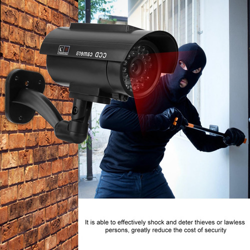 Solar Camara De Seguridad De Simulada Impermeable Con Led