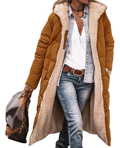 Chaqueta Acolchada De Algodón Con Capucha En Color Liso, Est