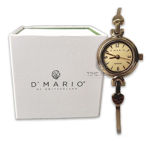 Reloj D'mario Fg1607 Dama Aro Original