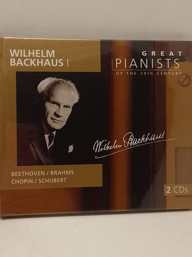 Wilhelm Backhaus Great Pianists Of 20th Cent Cd Nuevo 