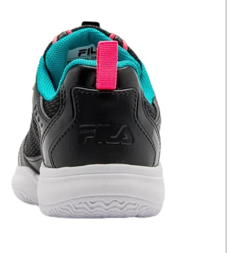 Imagem 4 de 5 de Tênis Feminino Infantil Preto Escolar Fila Attrek Original