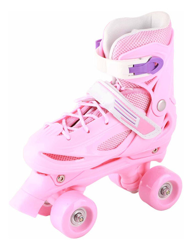 Patines Roller De 4 Ruedas Ajustable Doble Para Mujer