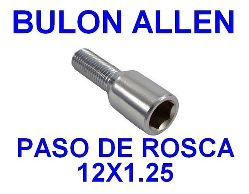 Juego 16 Bulon O Tuerca Allen O Tuner Cromados + Llave Adapt