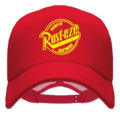 Gorra Trucker Rayo Mc Queen Cars Rust-eze Bumper Ointment