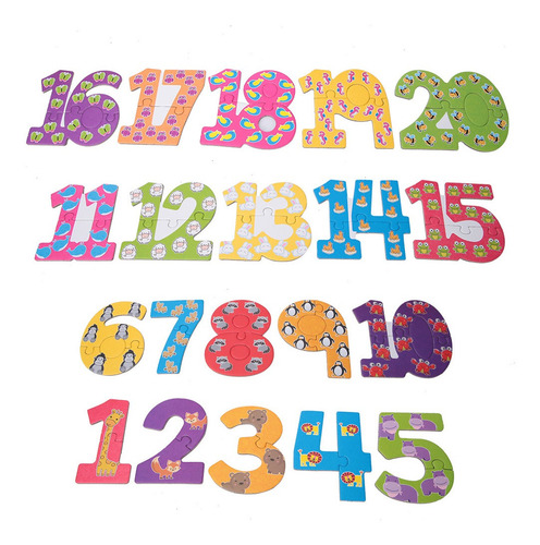 Letras Puzzle Toy Números De Madeira Alfabeto Crianças Apren