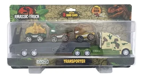 Camion Transporta Dinosaurios Dino Car Jurassic Truck Ditoys Camion Transporta Dinosaurios Dino Car Jurassic Truck Ditoys