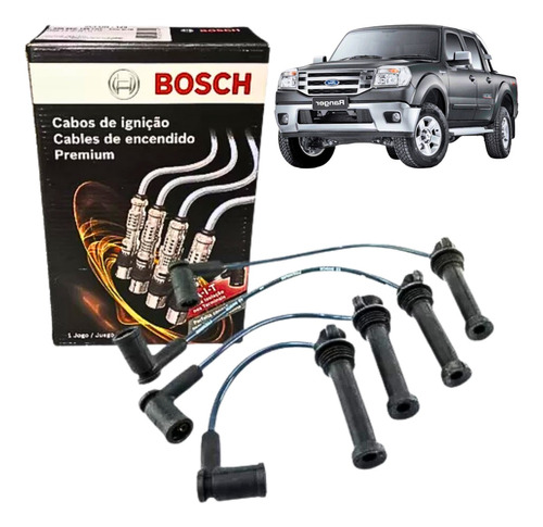 Jogo Cabos Vela Bosch Ford Ranger 2.3 16v Gasolina 2001-2012