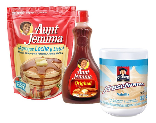 Imagen 2 de 3 de Combo Desayuno En Familia Aunt Jemima, Quaker