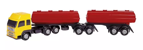 Miniatura Caminhão Man Tgx Tanque Combustível Metal Carreta