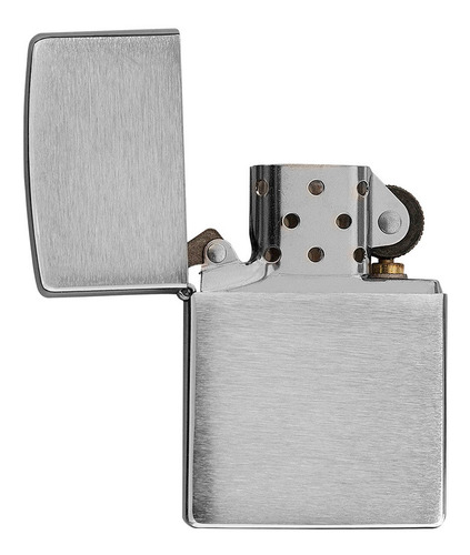 Imagen 3 de 10 de Encendedor Zippo Lighter Classic Brushed Chrome