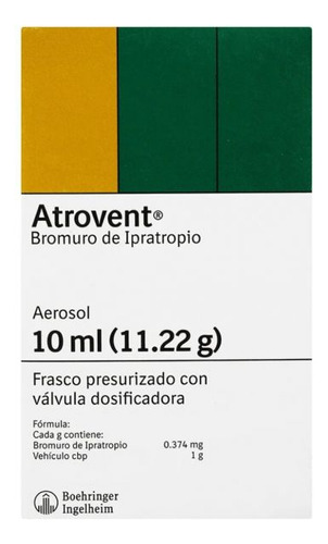 Atrovent Aerosol Caja Con Frasco Presurizado Con 10ml(11.22g