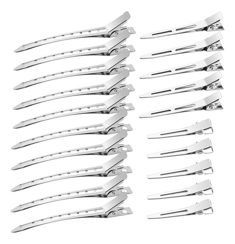 Wilnakwel 40 Pcs Metal Duck Billed Hair Clips Para Seccionam