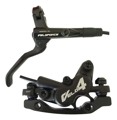 Freio A Disco Bike Hidraulico 4 Pistões V4 Diant Tráseiro