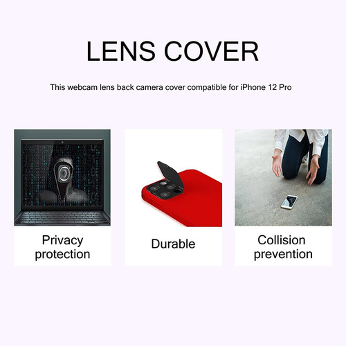 Eysoft Phone Camera Lens Cover Compatible For iPhone 12 Pro,