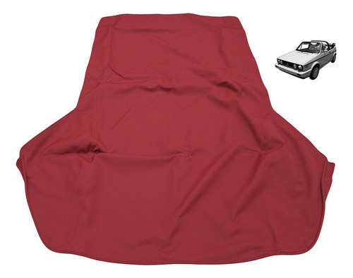 Vw Cabriolet 80-93 Cabrio Capota Toldo Canvas Rojo Burgundy