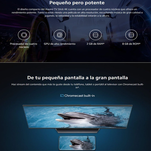 Imagen 5 de 7 de Xiaomi Mi Tv Stick 4k Android Ultra Chromecast No Mi Box S