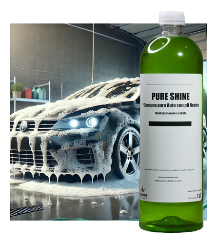 Shampoo Para Auto Ph Neutro 4l Espuma Y Brillo + Microfibras