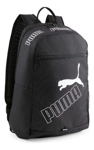 Mochila Puma Phase Backpack Ii Color Negro Diseño de la tela Liso