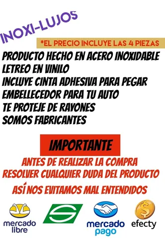 Kit Pisapuertas Onix Turbo Acero Inoxidable