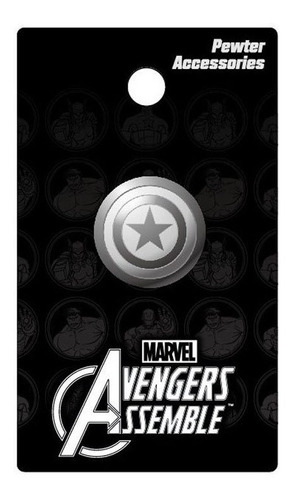 Pin Del Escudo Del Capitan America, Marvel Avengers (xmp)