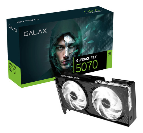 Placa De Vídeo Galax Rtx 5070 1-click Oc 12gb Gddr7 Dual Fan