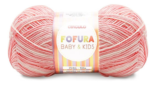 Fio Fofura Baby E Kids Circulo 100g 254mts 100% Acrílico Cor 9312- Mescla Canção de Ninar