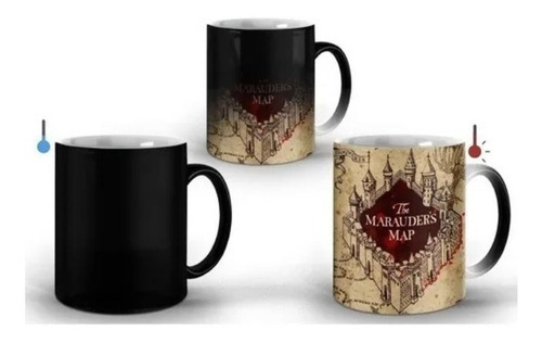Taza Mágica Con El Mapa Del Merodeador De Harry Potter