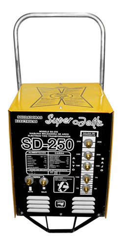 Soldadora 250 Amps 2 Ciclos 127-220 V Super Delta Ramiro Color Amarillo Frecuencia 60 Hz